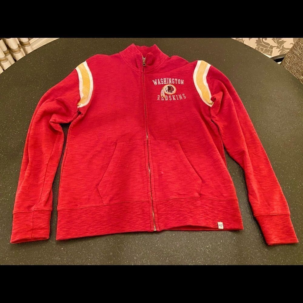 NOS NWT Sz Small Washington Redskins Zip Front Jacket 47 Brand New WithTags